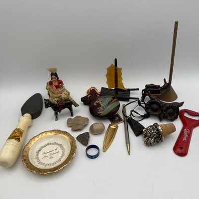 Antique Vtg Junk Drawer Lot Of Assorted Items