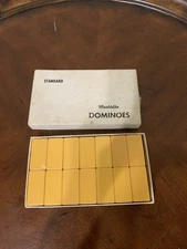Vintage Puremco Marblelike Butterscotch Dominoes Standard No 16 Waco Texas WB