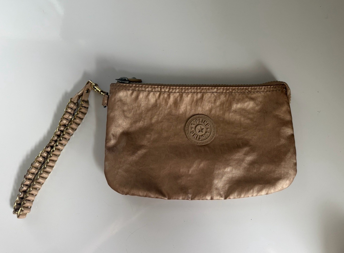 Kipling Creativity L Solid Pouch Rose Gold Wristl… - image 1