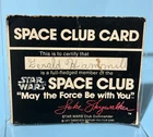 Vintage 1977 Star Wars Early Bird Space Club Card Membership