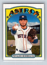 2021 Topps Heritage #675 Nivaldo Rodriguez Rookie Houston Astros