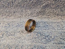 Idaho Handcrafted Washington Quarters coin ring, size 8 2007