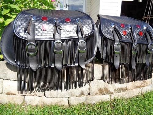 HARLEY DAVIDSON HERITAGE SPRINGER SADDLEBAGS FLSTS BLACK - Bild 11 von 21