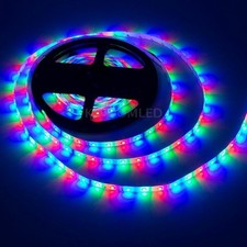 16ft RGB Color Change SMD3528 300 LED Flexible Light Strip No-Waterproof DC 12V