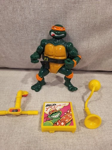 1991 Mike Head Droppin' Vintage Teenage Mutant Ninja Turtles Complete