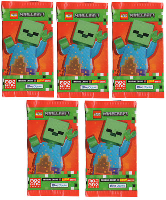 Lego Minecraft Trading Cards 5 Booster Packs Boom Bastik 2025 TCC2 Karten NEU