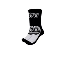 Raiders Jumbo Check Dress Socks Men One Size Fits Most NFL Football Teams🌴