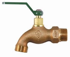 Hose Bibb, Quick Turn, Lead-Free, 1/2 MIP x 3/4-In. Hose Thread