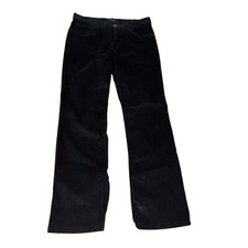 Calvin Klein Size 8 Boot Cut Black Fine Cord Corduroys