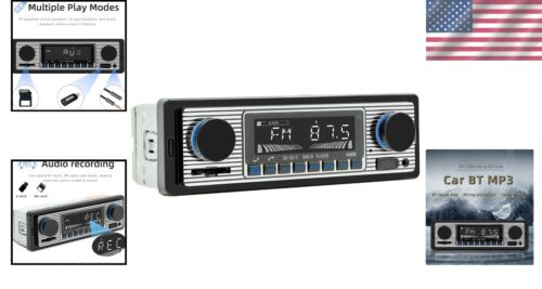 Advanced Retro Car Audio System with Bluetooth, Remote & Appointment Assistant - Picture 2 of 11