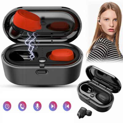 Wireless Earphones Bluetooth 5.0 Headset Stereo Headphone with Charging Case
