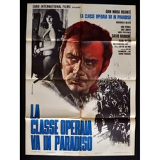 manifesto LA CLASSE OPERAIA VA IN PARADISO volontè 1 edizione italiana 1971 A276