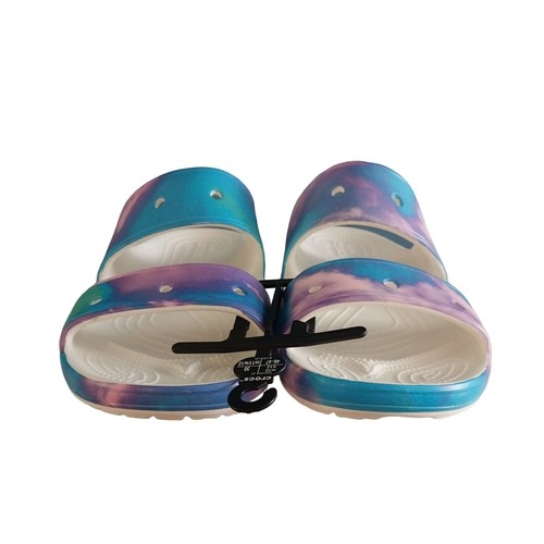 NUEVAS Sandalias Clásicas Crocs Solarizadas Tie Dye Para Hombre Talla 12 - Imagen 2 de 9