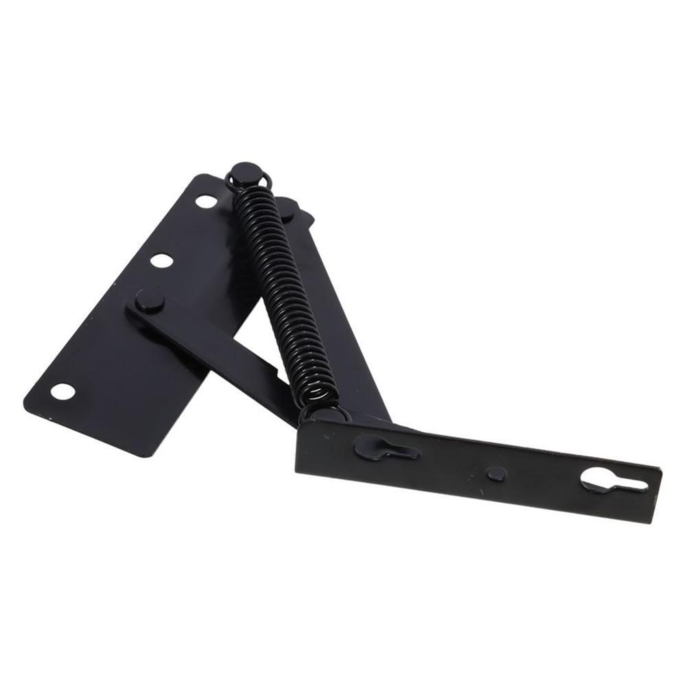 2 Pieces 80 Degree Hidden Hinge Black Spring Hinge Furniture Storage
