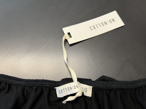 Cotton on Damen On/Off Shoulder Rüschen Halbarm schwarz Gr. Large - Bild 2 von 7