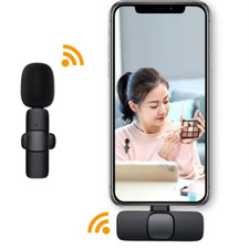 Wireless Lapel Lavalier Microphone for TikTok, Audio Video Recording