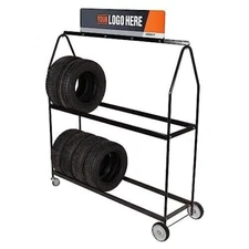 Martins Industries MTD-72 Mobile Tire Display Rack on wheels for Car & SUV Tires