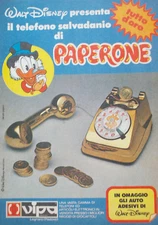 Advertising Advertising Italian Cutout 1979 PIGGY BANK PHONE DUCK VIPA