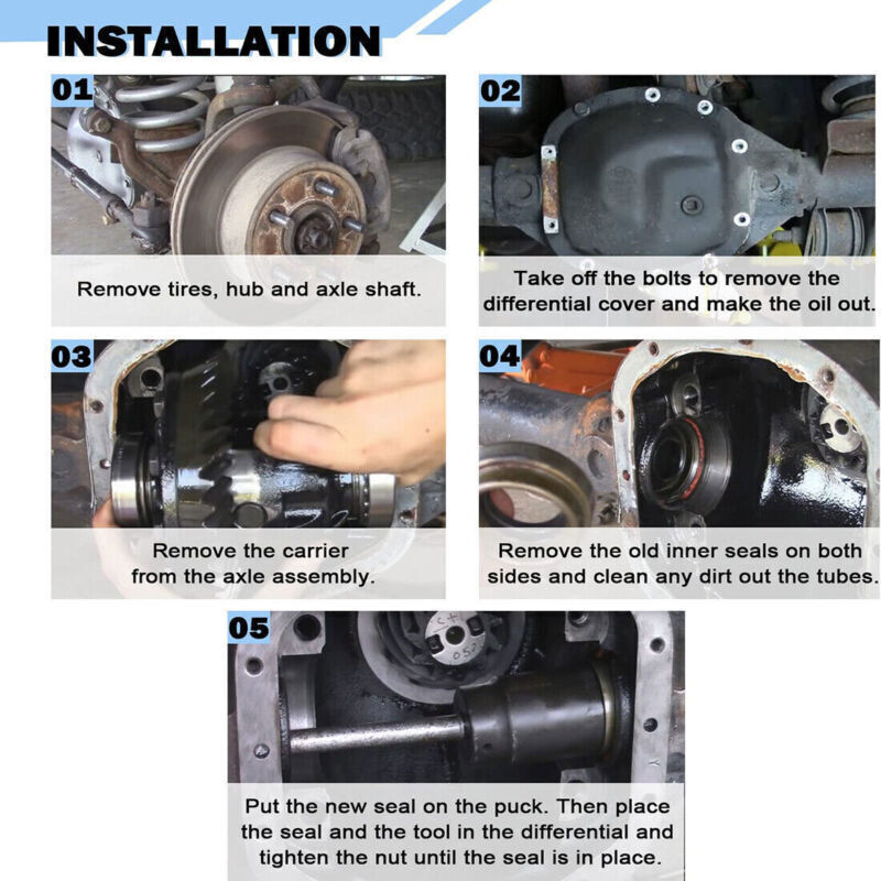 For Jeep CJ TJ Cherokee Wrangler YJ JK Dana 30 Front Inner Axle Oil