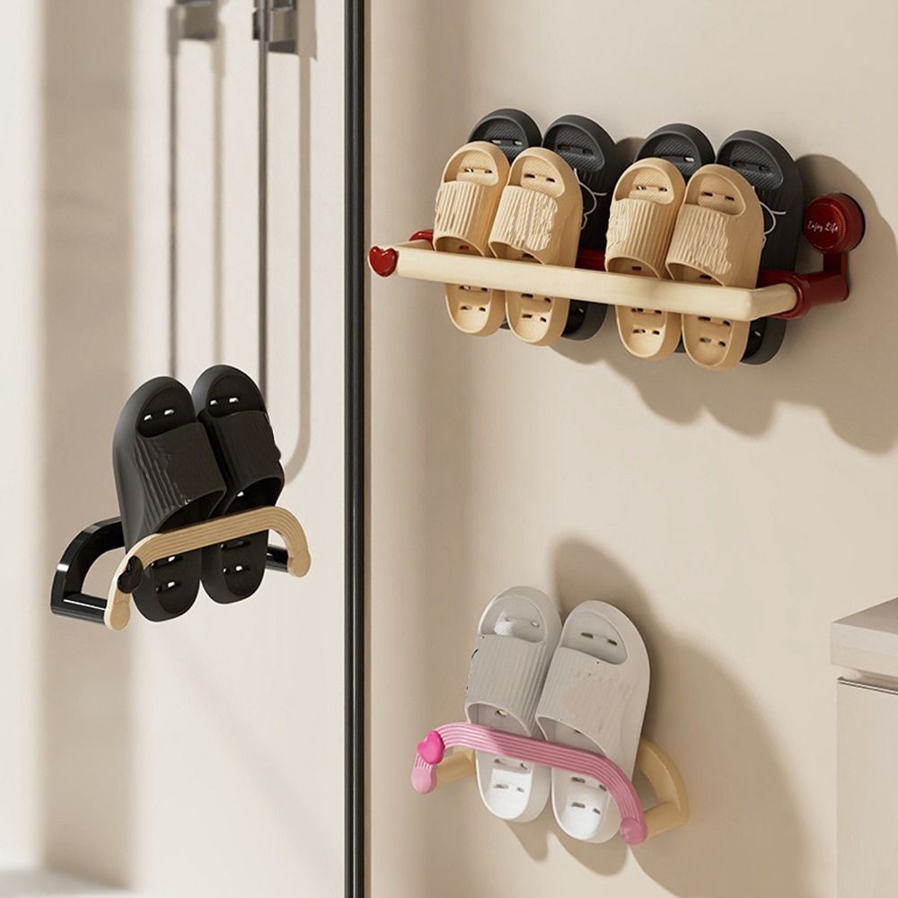 APL Ventosa Pantofole Scaffale Sospeso Casa Camera da Letto Portaoggetti Gancio