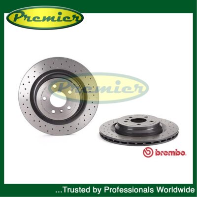 Premier Rear Brake Discs Fits Mercedes M-Class GLE 2.1 CDi D 3.0 3.5