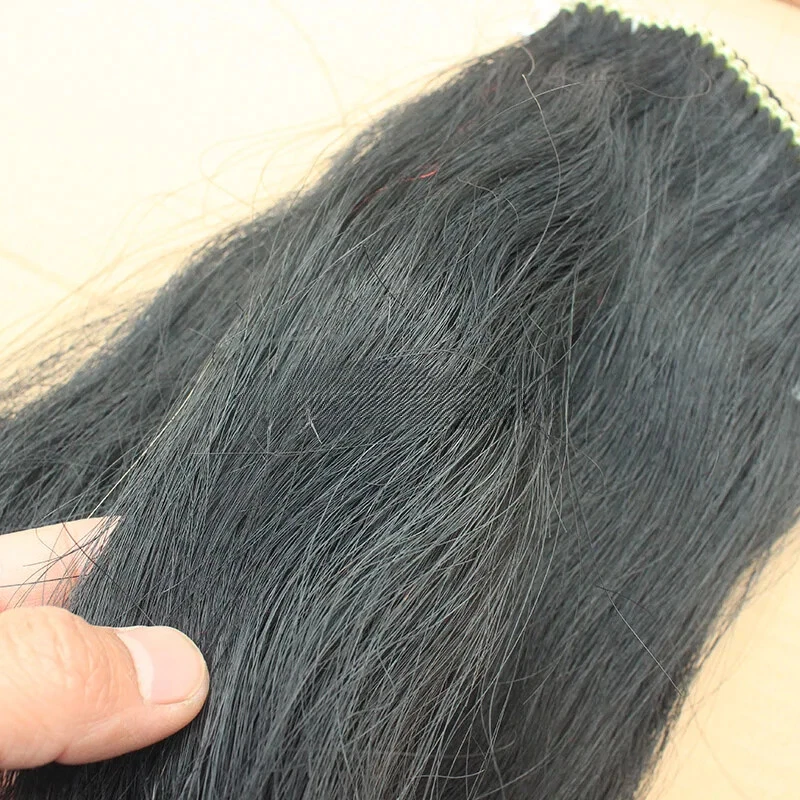 Horse Hair Spear Tassel Kung Fu Wushu Martial Arts Equipment Red White And Black - Image 4 of 4