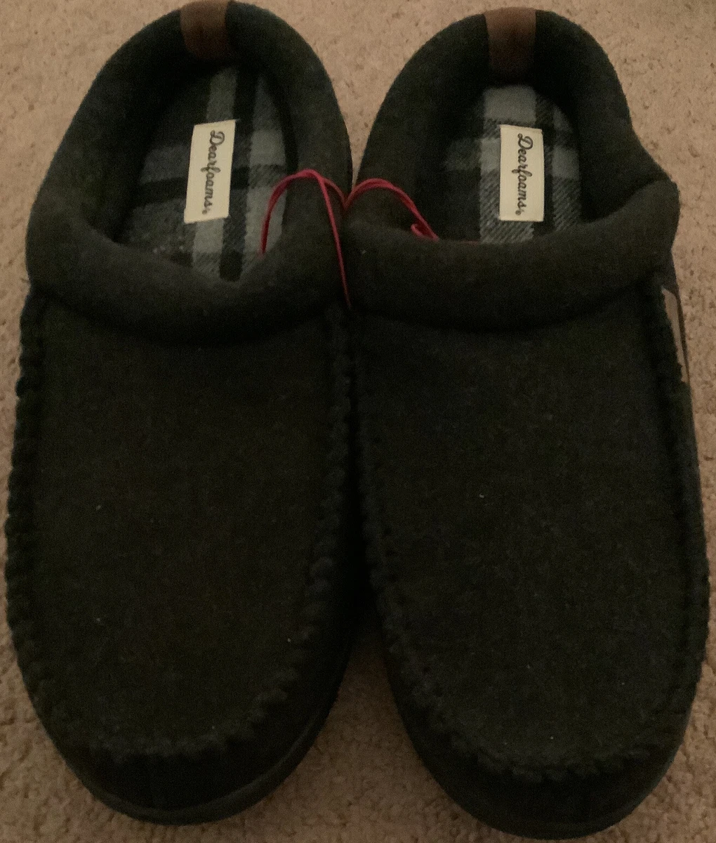 Black hotsell dearfoam slippers
