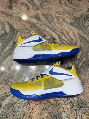 Nike KD Warriors iD Yellow Blue White Size 12 Excellent Condition  532272-99X