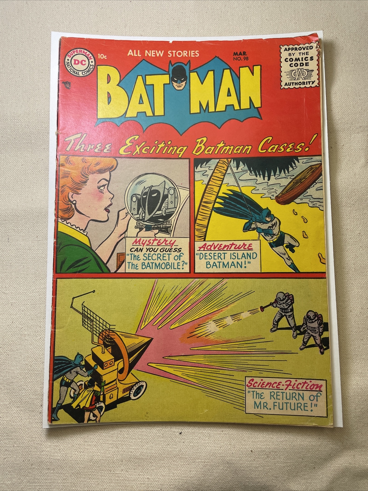 BATMAN 98 1956 DC Comics No Reserve Auction! Golden Age Comics eBay