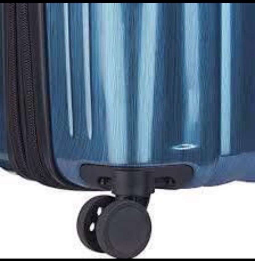 DELSEY Paris  DEVAN 25" CHECKED LUGGAGE, HARD CASE EXPANDABLE SPINNER (BLUE)