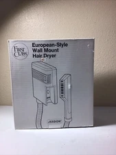Jerdon First Class White European Style Wall Mount Hair Dryer