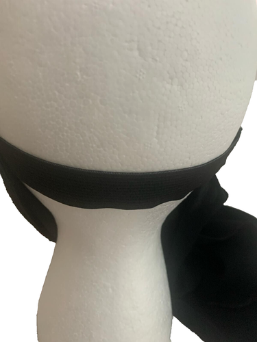 Damen/Frauen Schleier halber Niqab elastisch schwarz einfach Burka Naqab Hijab Gesichtsbezug - Bild 4 von 5
