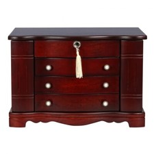 Mele  Co H1499 Rita Mahogany Wooden Jewelry Box Organizer