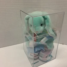 TY Beanie Babies 1996 Hippity Green Bunny Rabbit  PVC Pellets