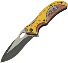 Wild Horse Pocket Knife Assisted opening with Unique Art Free Shipping USA 
