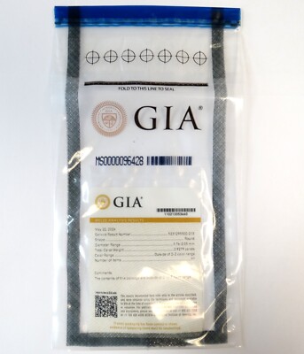GIA Outside D-Z Color Range 2.9279 Carats 97 Natural Round Cut Diamond Melee