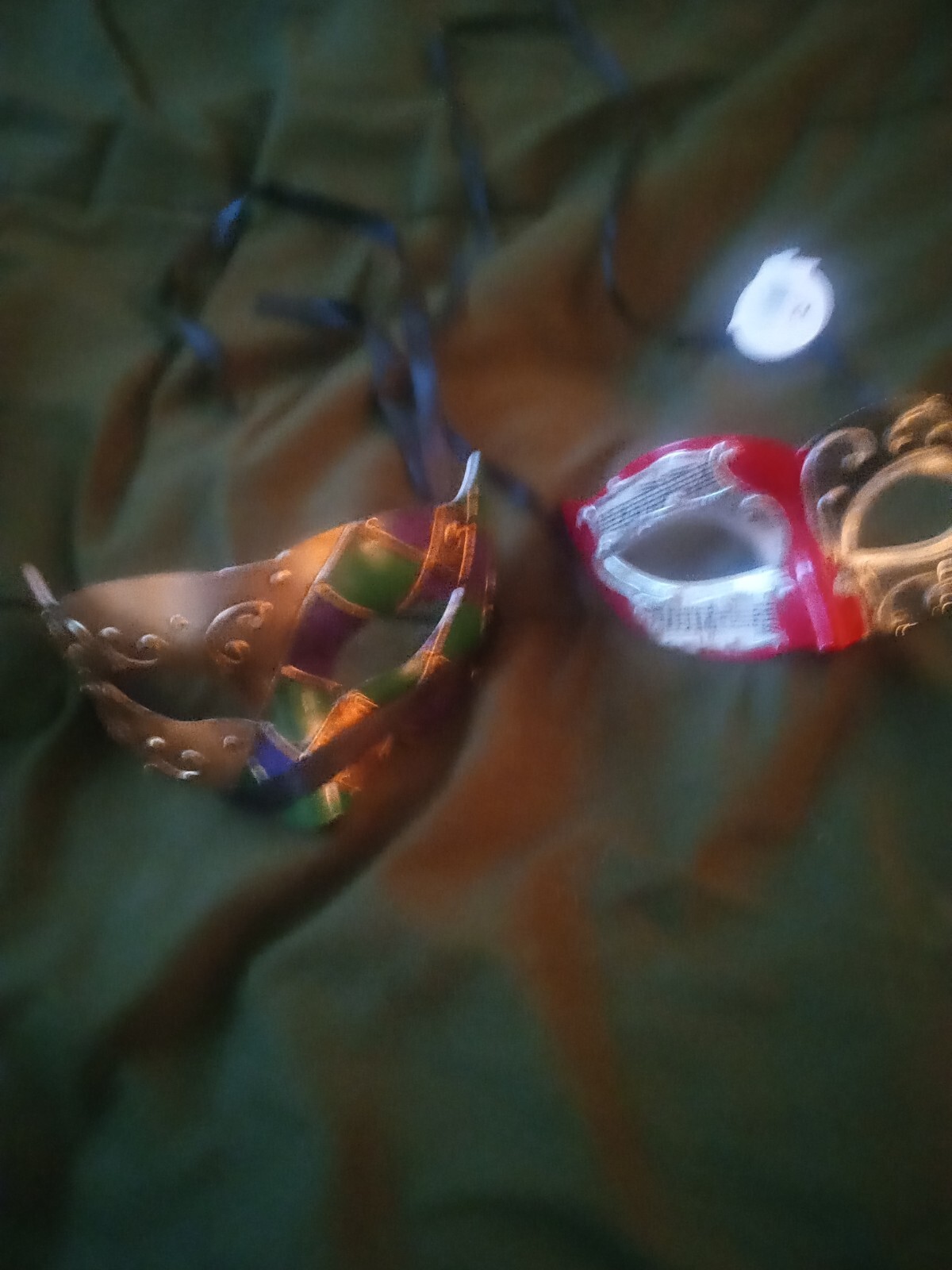 NOLA Mardi Gras Costume Museum Quality Masks (2) New His & Hers