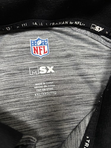 Eagles Michael Strahan T-Shirt Polo Grey Performance Quick Dry MSX Size US 2XL - Picture 7 of 14