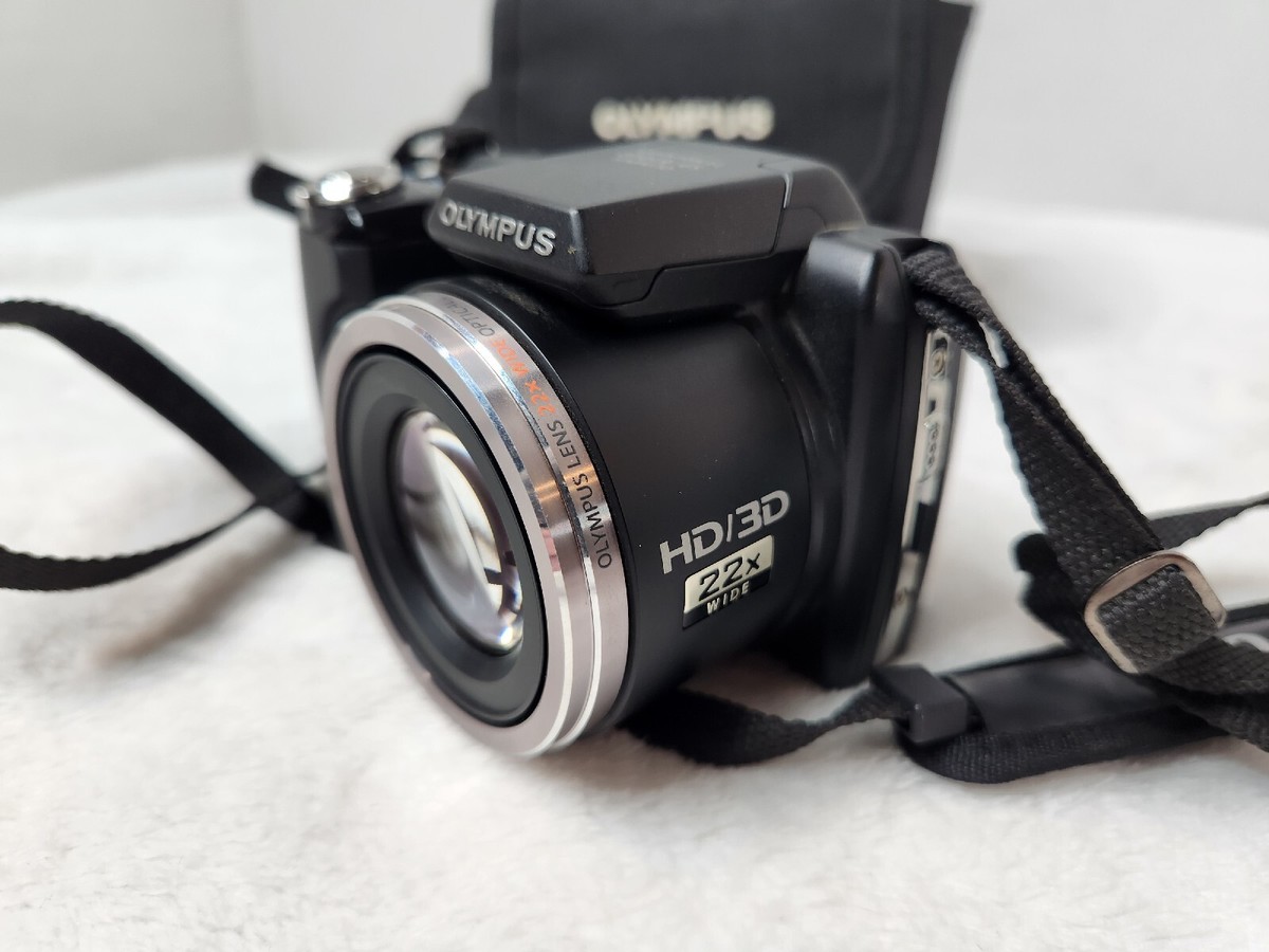 Olympus SP-610Uz 14MP HD Digital Camera w/22x Zoom (Black) Tested
