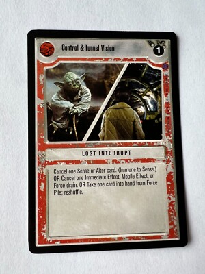 Star Wars CCG SWCCG Control & Tunnel Vision Reflections 2 II Premium Card Rare