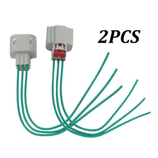 2Pcs Fit 04-19 Ford F-150 H13 9008 s Headlight Connector Pigtail Wire Harness