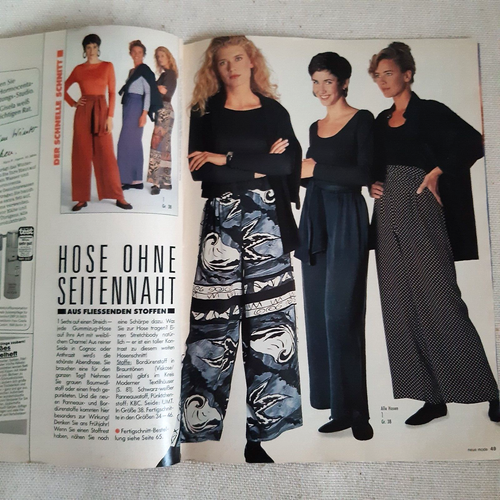 NEUE MODE GERMAN Magazine #1/1992 Vintage Sewing Patterns, Knitting, Cooking - Picture 12 of 17