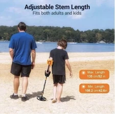 Floureon Metal Detector WATERPROOF Coil 3 Modes: Treasure Hunt Kit BRAND NEW!!