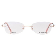 NEW CALVIN KLEIN CK 533-2 780 Rose Gold TITANIUM Eyeglasses 53mm with CK Case