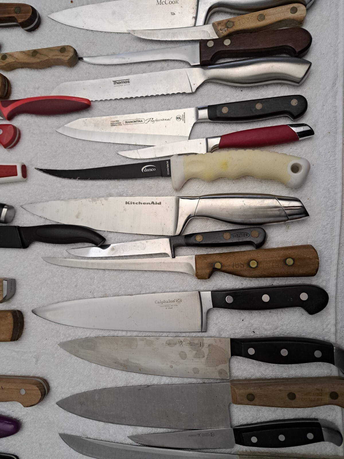MASSAVE KITCHEN KNIFE LOT 60 PCS CHICAGO CURLERY HENCKEL + MORE RESALE LOT1 eBay