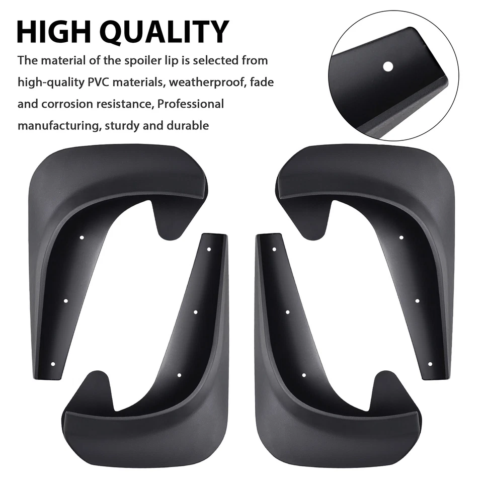 For Chrysler 300C SRT8 4PCS Front Rear Mud Flap Splash Guards Splashguard Fender - Imagem 3 de 4