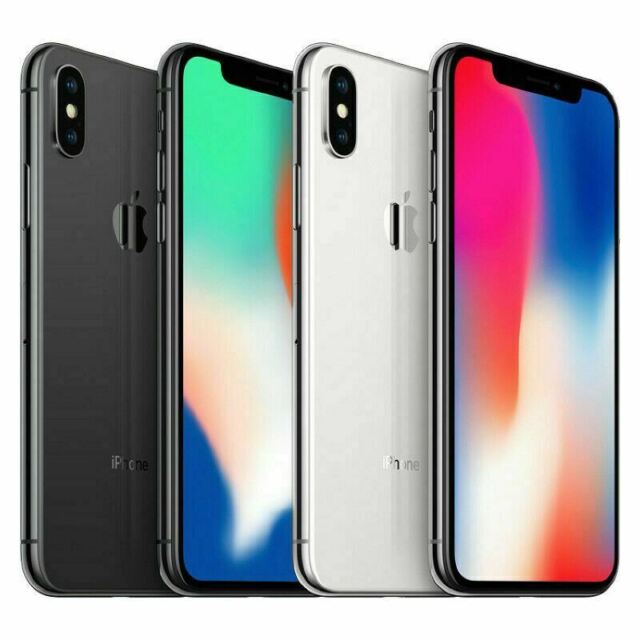 Apple iPhone X 256GB Fully Unlocked Silver (Renewed) for sale 