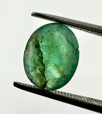 Emerald Gemstone, Emerald Natural Zambian Emerald loose gemstone 1.75 CTS, 9x7mm