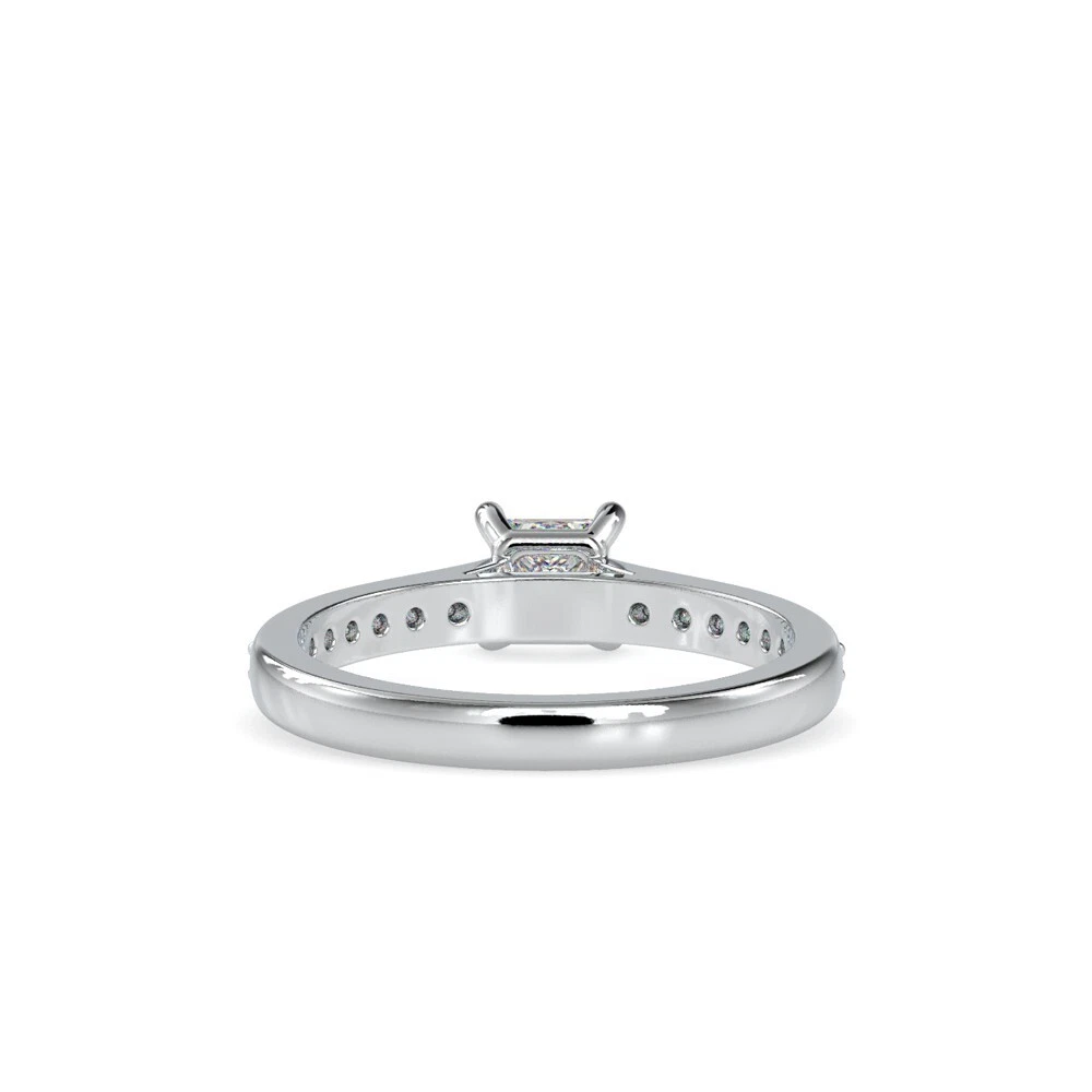 0.75ct IGI Certified Lab Grown Diamond Engagement Ring Princess Cut 14k Gold image-4