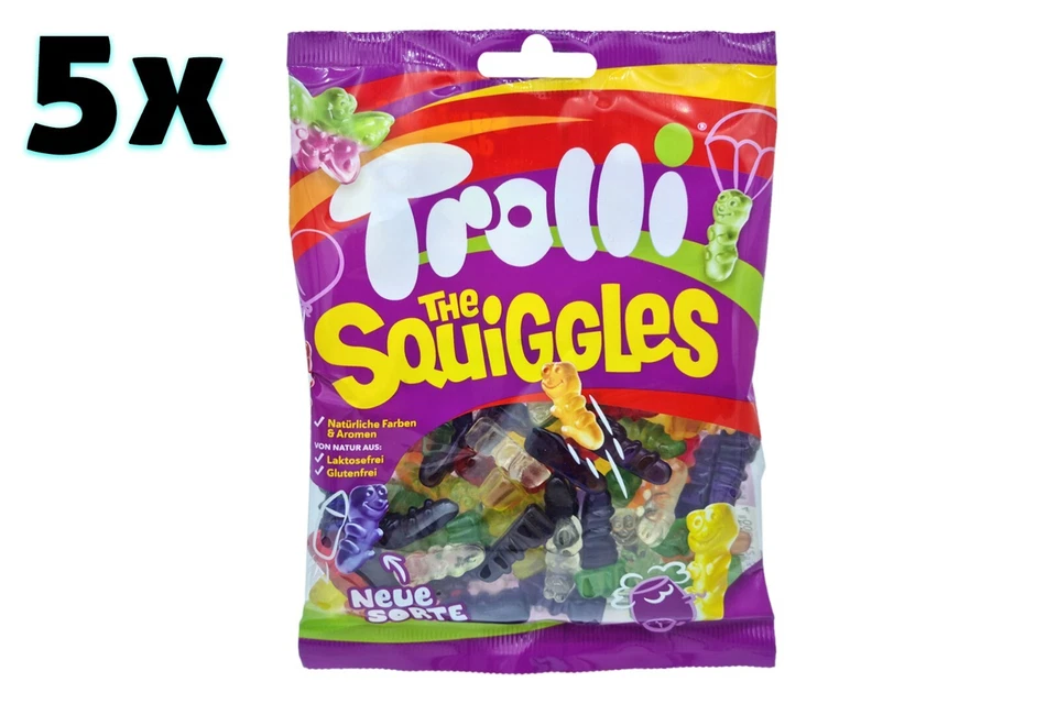 5 件装 Trolli The Squiggles 软糖混合物 🍬 跟踪运送 ✈ — 第 2/2 张图片